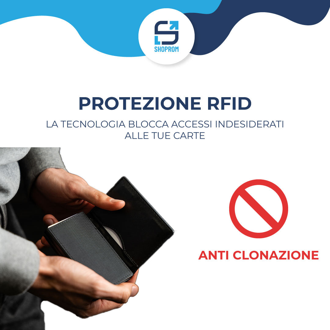 Secure Pocket – Portafoglio Slim con AirTag & Protezione RFID