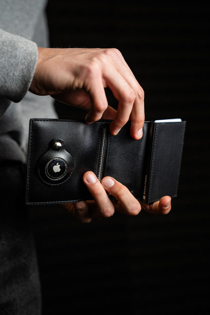 Secure Pocket – Portafoglio Slim con AirTag & Protezione RFID