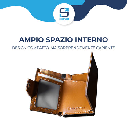 Secure Pocket – Portafoglio Slim con AirTag & Protezione RFID