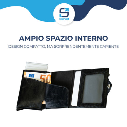 Secure Pocket – Portafoglio Slim con AirTag & Protezione RFID