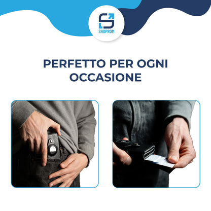 Secure Pocket – Portafoglio Slim con AirTag & Protezione RFID